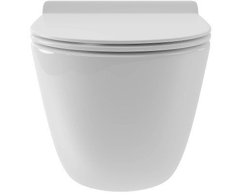 Унитаз Aqueduto Ovo OVOT0110 подвесной Белый глянцевый с сиденьем Микролифт