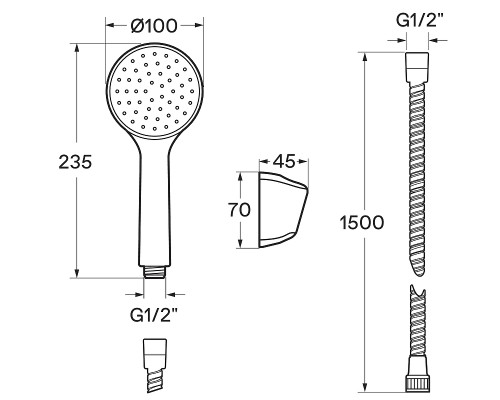 Смеситель для ванны Santek Арма WH5A10007C001 Хром