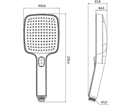 Ручной душ Iddis Esper ESP3FBSi18 Черный матовый