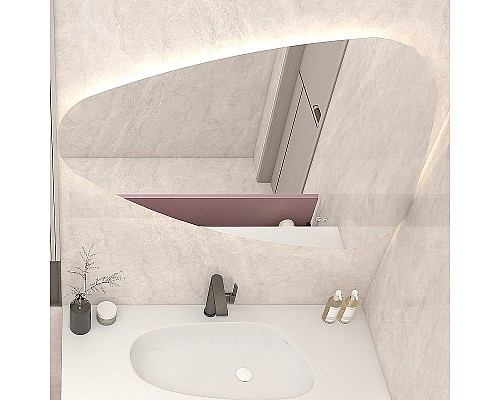 Зеркало Orans BC-4060-1200R 120 R 4060MRR с подсветкой с сенсорным выключателем и подогревом