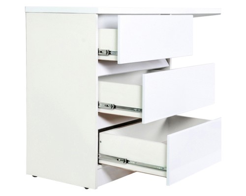 Тумба с раковиной Orange Sistema 130 L ST-70TUW+RAL Белая глянцевая