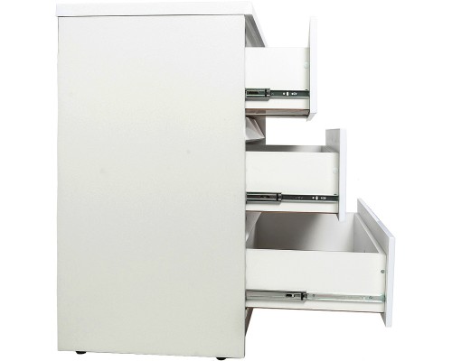 Тумба с раковиной Orange Sistema 130 L ST-70TUW+RAL Белая глянцевая