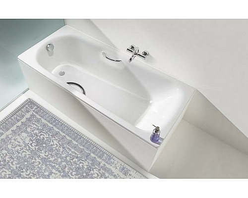 Стальная ванна Kaldewei Saniform Plus Star 331 150x70 133100013001 с покрытием Perl-Effect с отверстиями под ручки