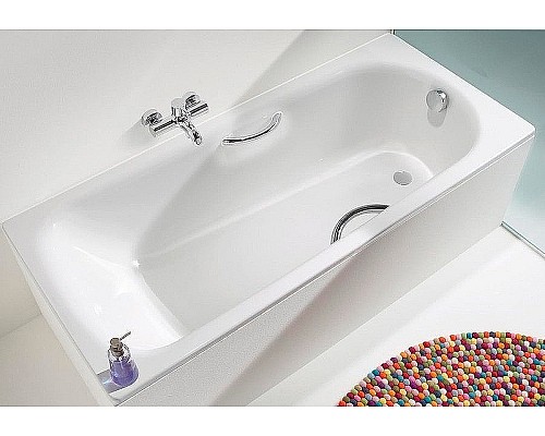 Стальная ванна Kaldewei Saniform Plus Star 331 150x70 133100013001 с покрытием Perl-Effect с отверстиями под ручки