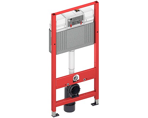 Инсталляция Tece Now 9400414 для унитаза с Черной матовой клавишей смыва