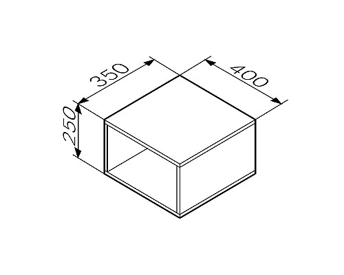 Ниша для пенала AM.PM Func 40 M8FOH0401WM Белая матовая