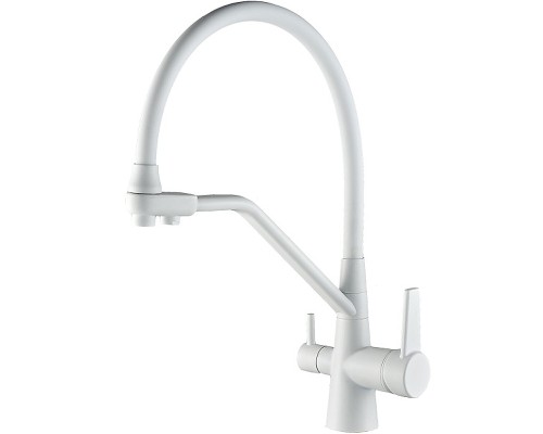 Смеситель для кухни Schein 8684-WP Белый