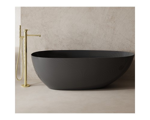 Карбоновая ванна Abber Karbon 170x80 AK9011-1.7 Черная без гидромассажа