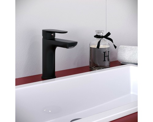 Смеситель для раковины Aringa Рейн AR02009BL Черный