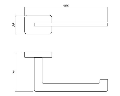 Держатель туалетной бумаги Schein Klimt 9241MB Черный матовый