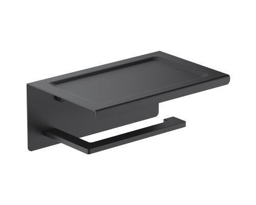 Держатель туалетной бумаги Schein Klimt 9245MB с полкой Черный матовый