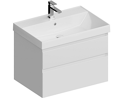 Тумба под раковину Kerama Marazzi Cubo 70 CUB.70.2\WHT.M подвесная Белая матовая Тумба под раковину Kerama Marazzi Cubo 70 CUB.70.2\WHT.M подвесная Белая матовая