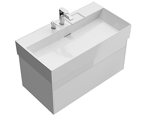 Тумба под раковину Kerama Marazzi Logica 90 LOG.90.2\WHT подвесная Белая Тумба под раковину Kerama Marazzi Logica 90 LOG.90.2\WHT подвесная Белая