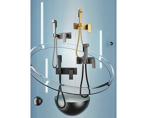 Гигиенический душ со смесителем Splenka S01.52.09 Графит матовый Гигиенический душ со смесителем Splenka S01.52.09 Графит матовый