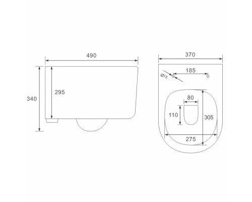 Унитаз Vincea Evo VT1-34SMO подвесной Океан матовый с сиденьем Микролифт