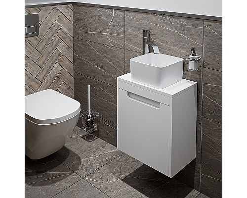 Тумба под раковину Runo Бари Микра 40 00-00001975 подвесная Белая