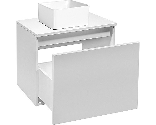 Тумба под раковину Runo Бари 50 00-00001472 подвесная Белая