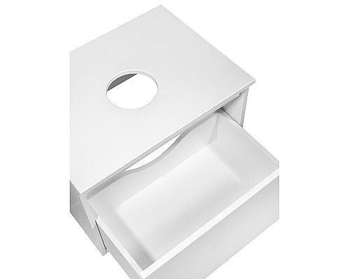 Тумба под раковину Runo Бари 50 00-00001472 подвесная Белая