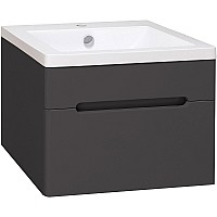 Тумба под раковину Runo Парма 60 00-00001428 подвесная Графит