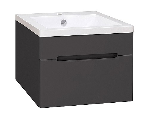 Тумба под раковину Runo Парма 60 00-00001428 подвесная Графит