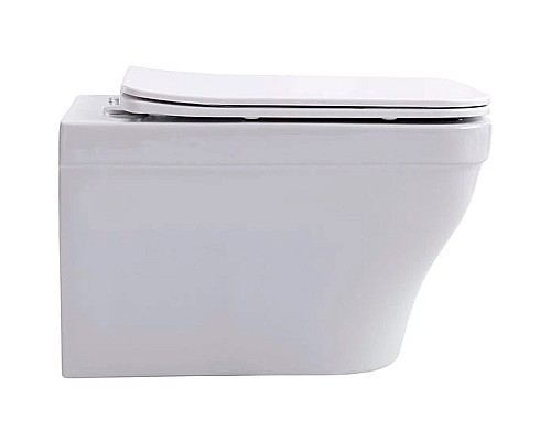 Комплект унитаза с инсталляцией Aquatek Set Aquatek Амадео-012 4в1 с сиденьем Микролифт и Черной матовой клавишей смыва