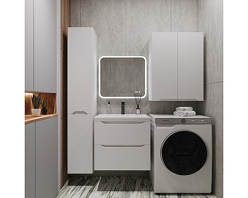 Подвесной шкаф Style Line Марелла 60 Люкс Plus СС-00002424 Белый матовый антискрейтч