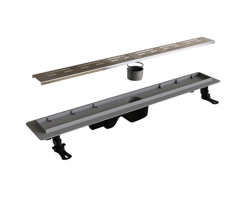 Душевой лоток RGW Drain Leo-20-80 60212080-01 с решеткой Хром