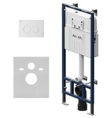 Инсталляция AM.PM MasterFit I012710.0101 для унитаза с Белой глянцевой клавишей смыва