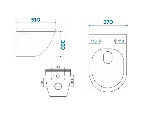 Унитаз Maretti Vittorio VI10PZM24-844 подвесной с сиденьем Микролифт