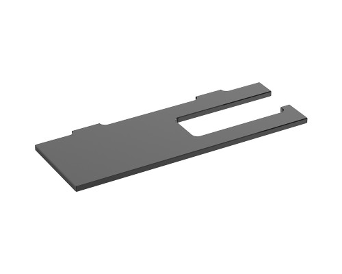 Держатель туалетной бумаги Keuco Edition 90 Square 19173 018000 с полкой Хром Дымчатое стекло