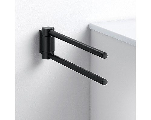 Полотенцедержатель Keuco Plan 14919 370000 двойной Черный матовый