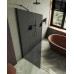 Душевая перегородка Maybah Glass MGD-698-6ш 790x1950 в широком профиле Черный стекло графитовое