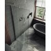 Душевая перегородка Maybah Glass 890x1950 в широком профиле Хром матовый стекло сатиновое