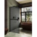 Душевая перегородка Maybah Glass MGD-735-6ш 890x1950 в широком профиле Черный стекло графитовое