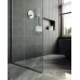 Душевая перегородка Maybah Glass 890x1950 в узком профиле Хром матовый стекло сатиновое