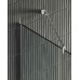Душевая перегородка Maybah Glass 890x1950 в узком профиле Хром матовый стекло сатиновое