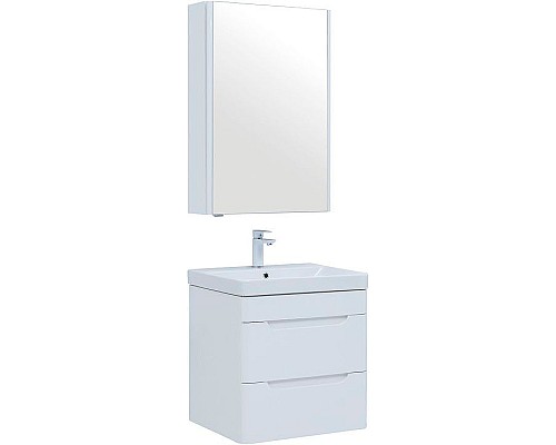 Комплект мебели для ванной Aquanet София 60 274197 подвесной Белый глянец