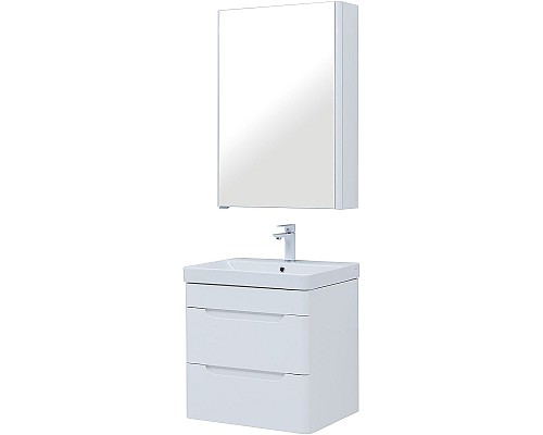 Комплект мебели для ванной Aquanet София 60 274197 подвесной Белый глянец