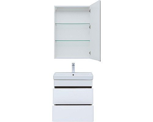 Комплект мебели для ванной Aquanet София 60 274197 подвесной Белый глянец