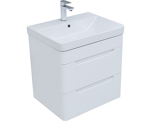 Комплект мебели для ванной Aquanet София 60 274197 подвесной Белый глянец