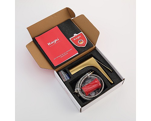 Смеситель для раковины Raglo R21.10.03 Золото матовое