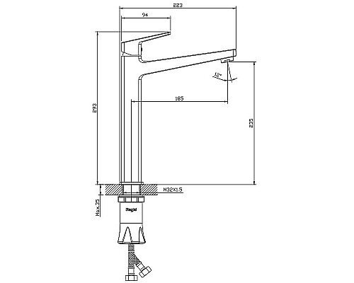 Смеситель для раковины Raglo R30.15 Хром
