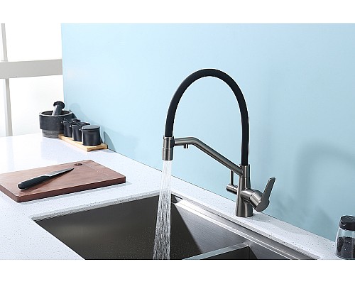 Смеситель для кухни Raglo R80.62.09 Графит матовый Черный