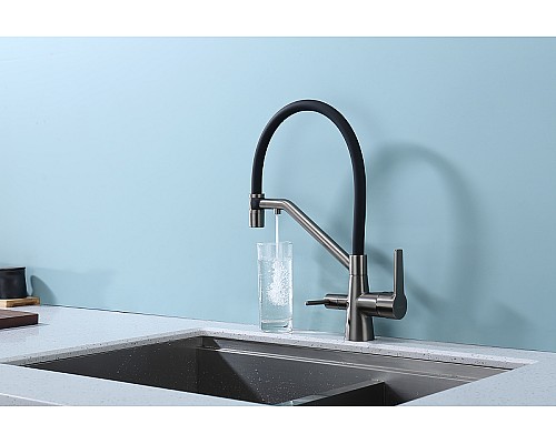 Смеситель для кухни Raglo R80.62.09 Графит матовый Черный