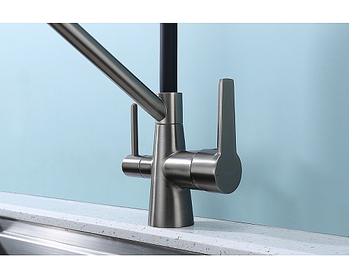 Смеситель для кухни Raglo R80.62.09 Графит матовый Черный