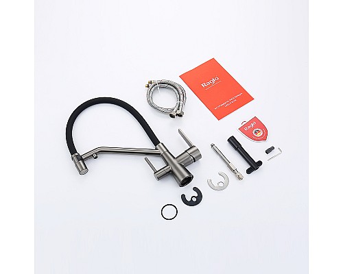 Смеситель для кухни Raglo R80.62.09 Графит матовый Черный