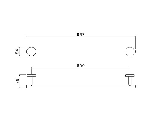 Полотенцедержатель Aquatek Оберон AQ4214CR Хром