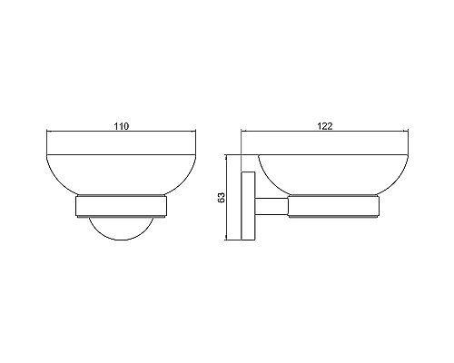 Мыльница Aquatek Бетта AQ4603MB Черная матовая