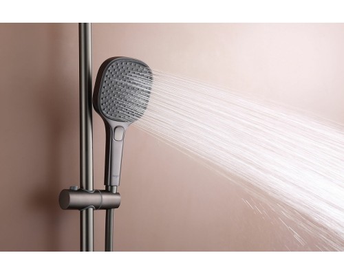 Душевая система Raglo с термостатом Графит матовый