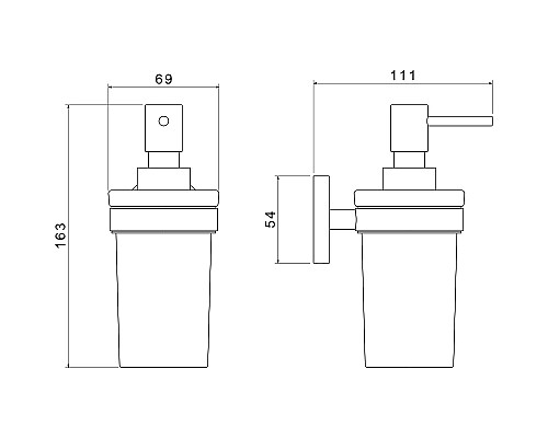 Дозатор для жидкого мыла Aquatek Европа AQ4105CR Хром